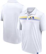 FANATICS Men's Fanatics Branded White Los Angeles Rams Victory For Us Interlock Polo
