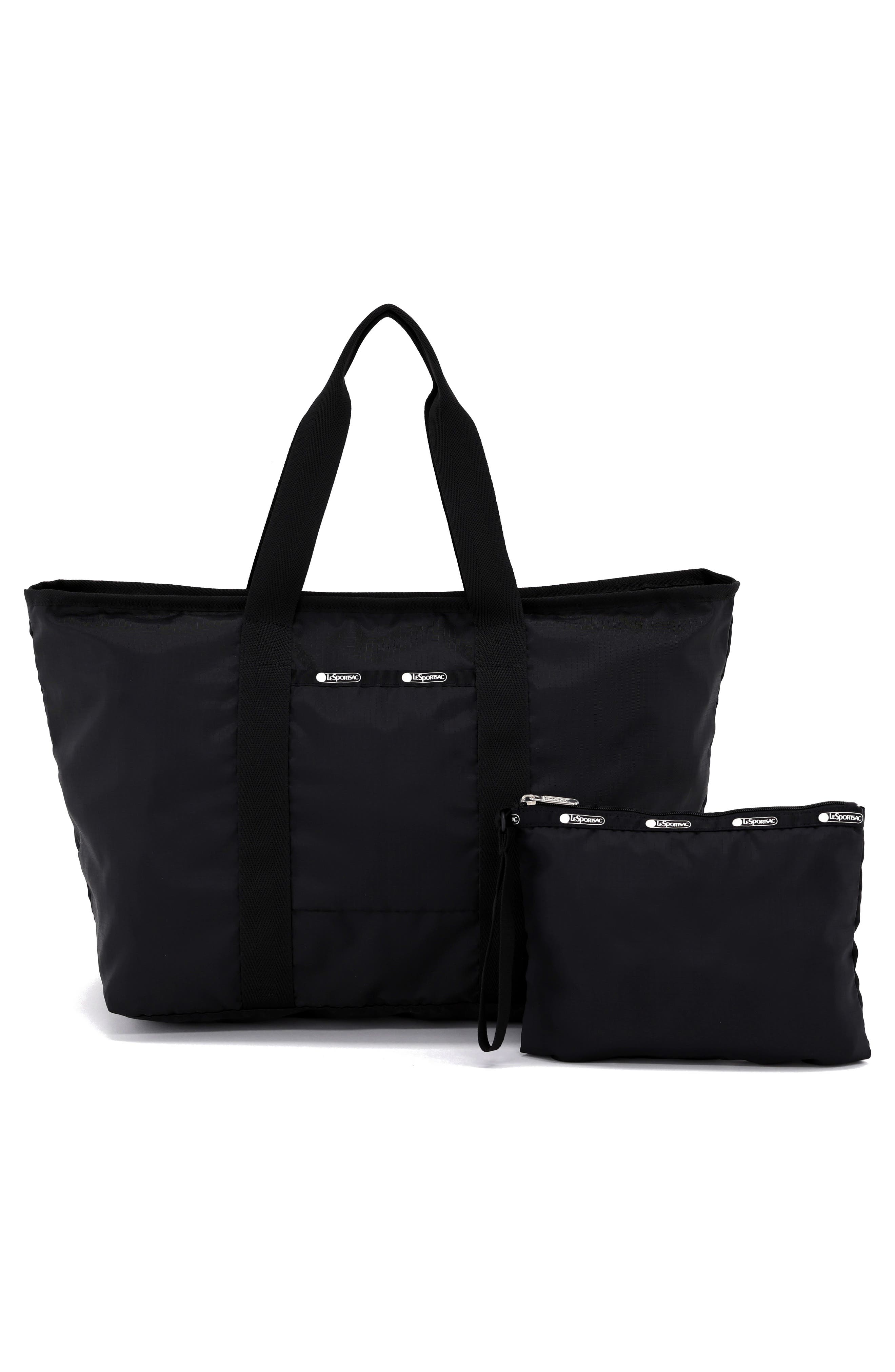 LeSportsac E/W Packable Tote Bag, Alternate, color, Jet Black L