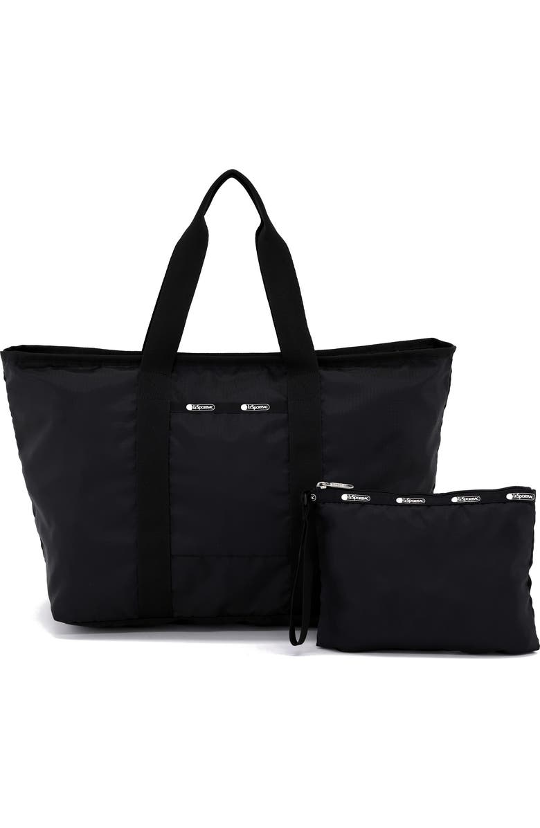 LeSportsac E/W Packable Tote Bag, Alternate, color, Jet Black L