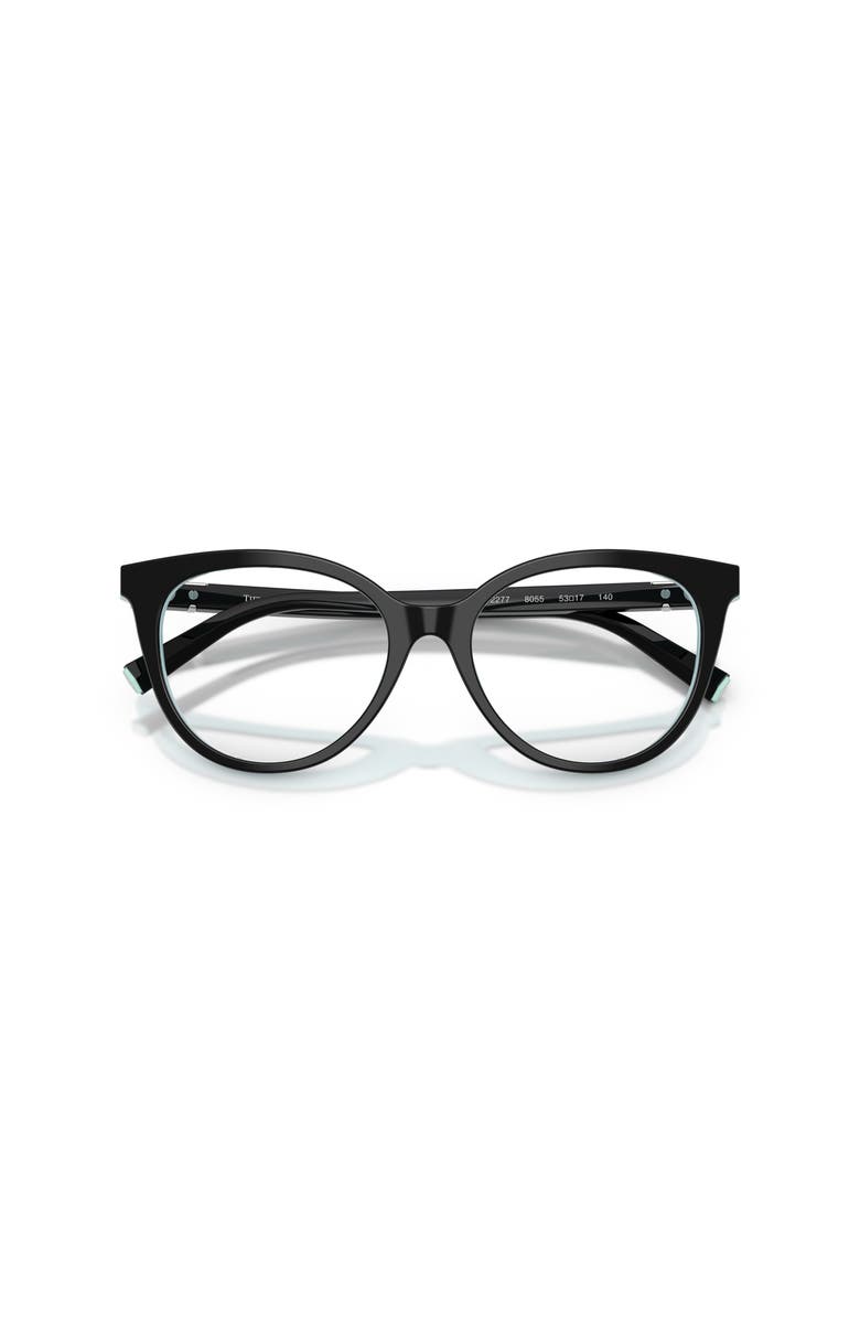 Tiffany & Co. 53mm Cat Eye optical glasses, Alternate, color, Black