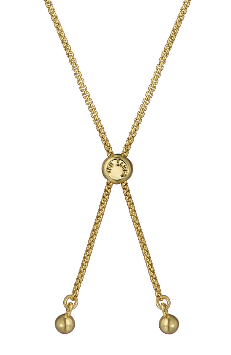 Ted Baker Gala Garland Slider Bracelet, Alternate, color, Metallic Gold/ White