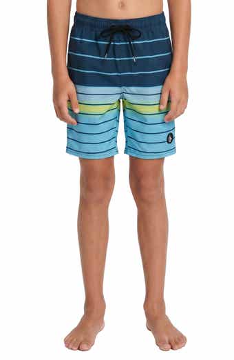 Kids' Manic Mod Quarta Ombre Stripe Board Shorts