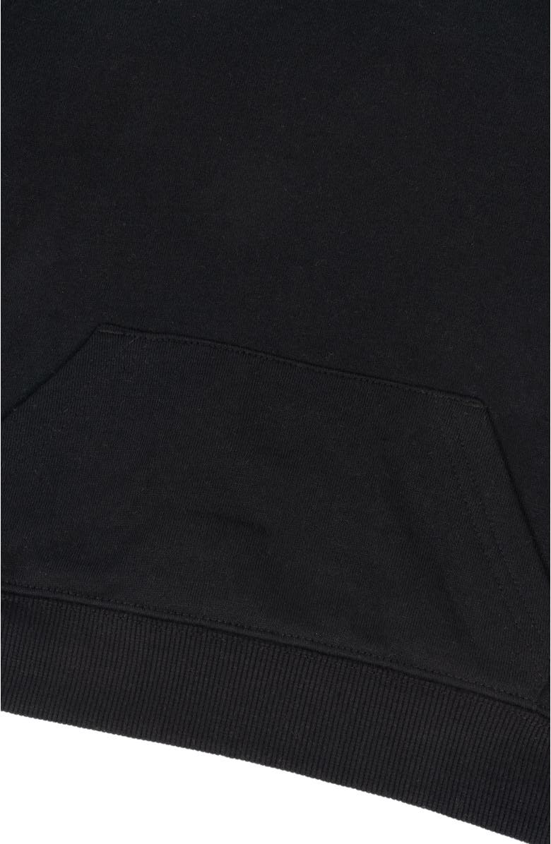 Leveret Kids Pullover Hoodie, Cotton Blend, Kangaroo Pocket, Solid Colors, Alternate, color, Black