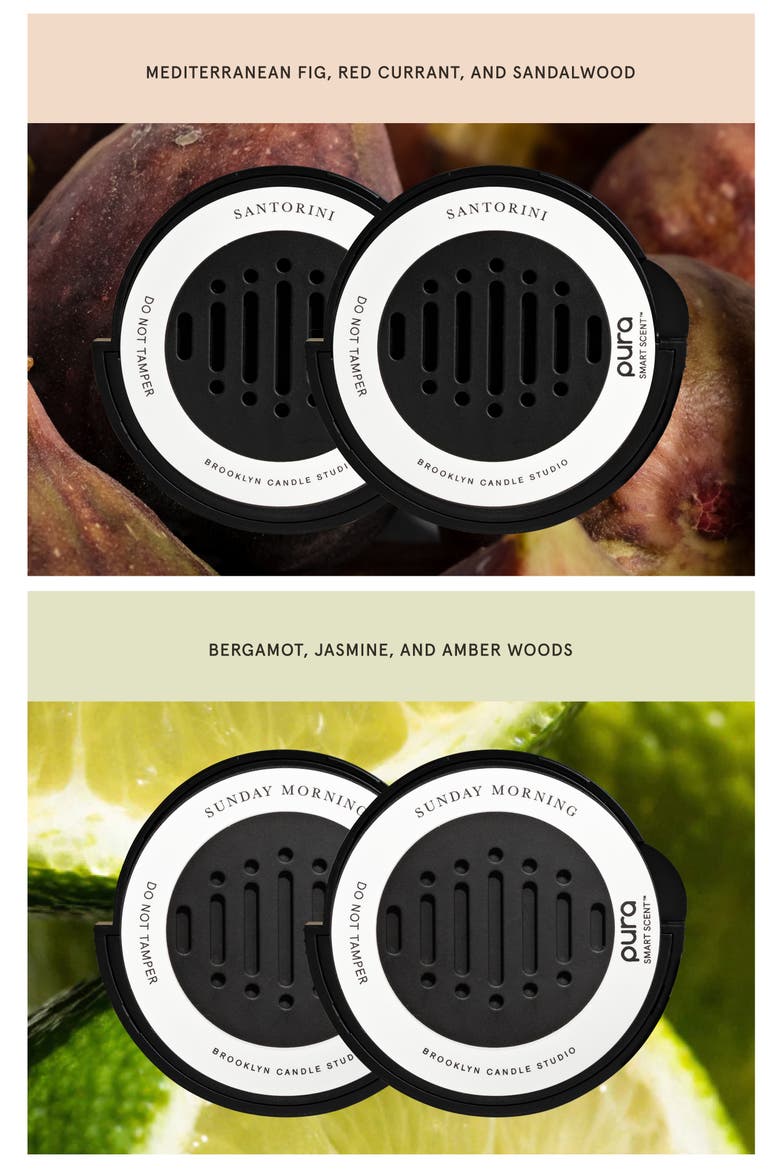 x Brooklyn Candle Studio 4-Pack Car Fragrance Refill $80 Value, Alternate, color, BLACK