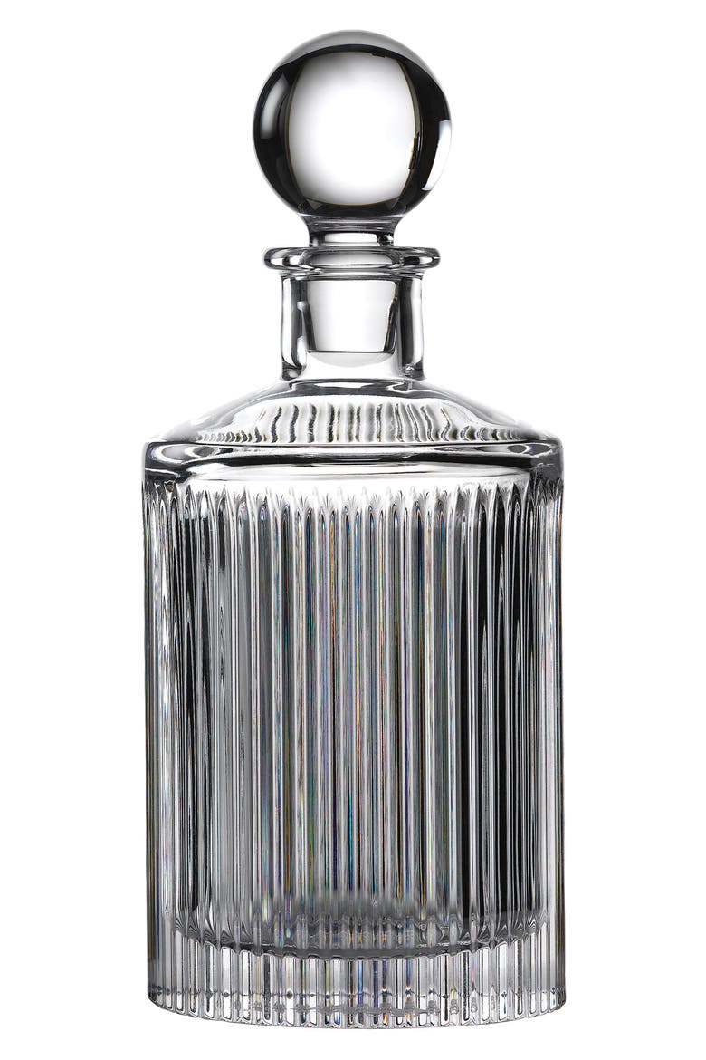 Aras Short Stories Round Lead Crystal Decanter, Main, color, NO COLOR