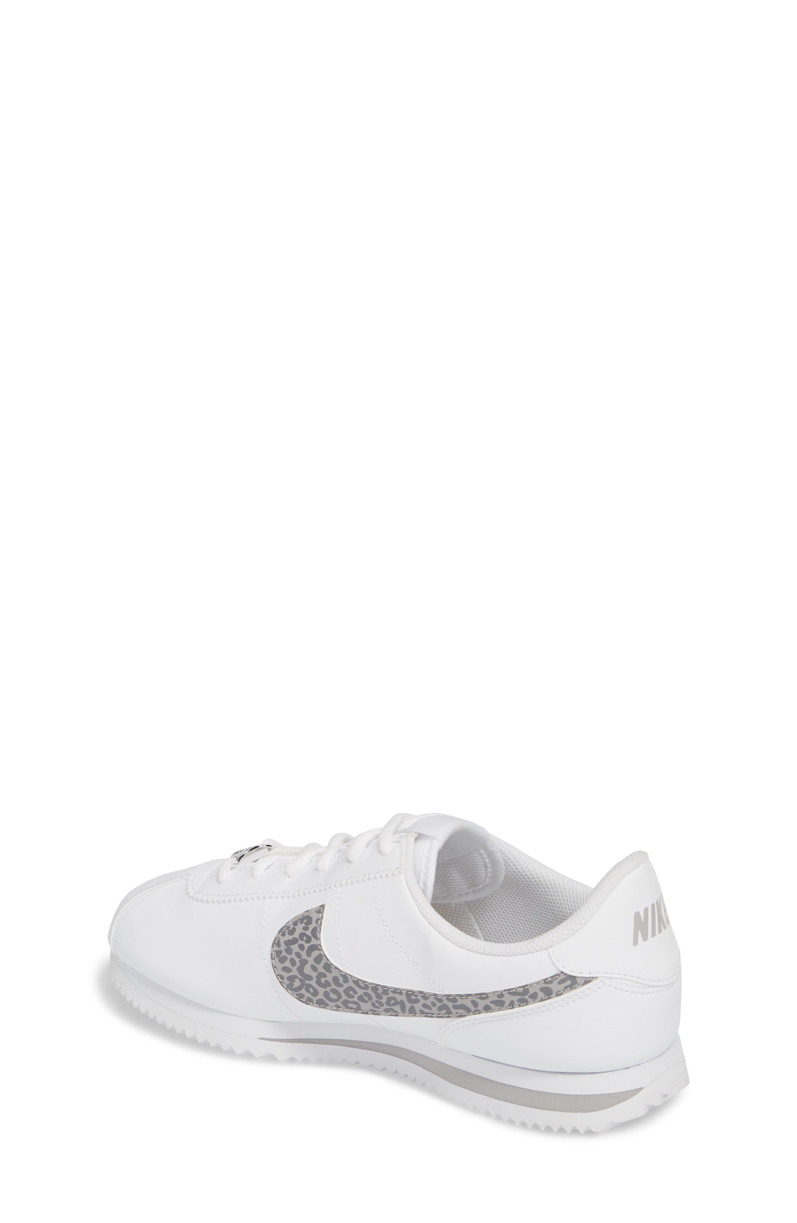 Cortez Basic SL Sneaker, Alternate, color, WHITE/ GREY/ GUNSMOKE