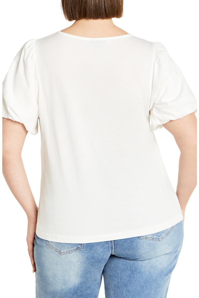 Leona Puff Sleeve Top, Alternate, color, IVORY