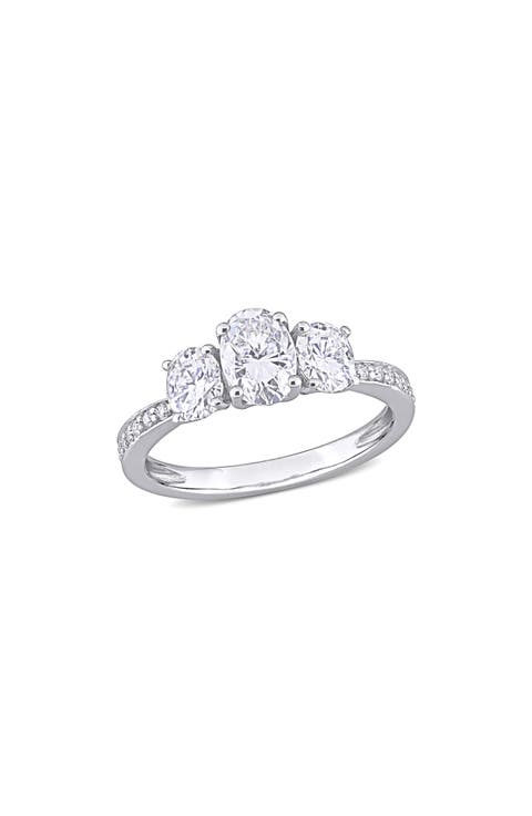 Lab Created Moissanite Ring