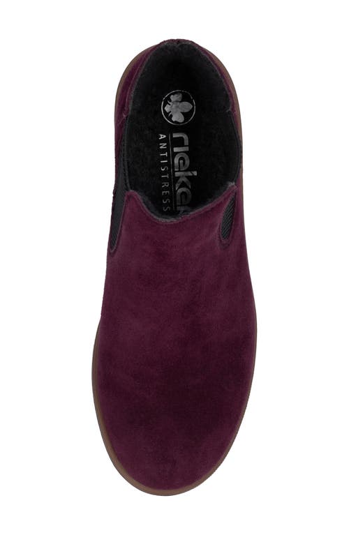 Rieker Amalia Ankle Chelsea Boot In Burgundy