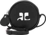 Courrèges Small Circle Leather Crossbody Bag