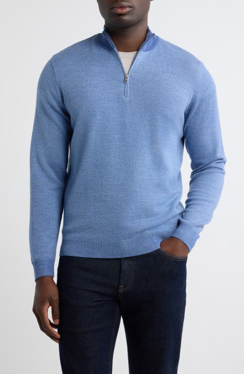 Crown Crafted Ashland Quarter-Zip Merino Wool Sweater