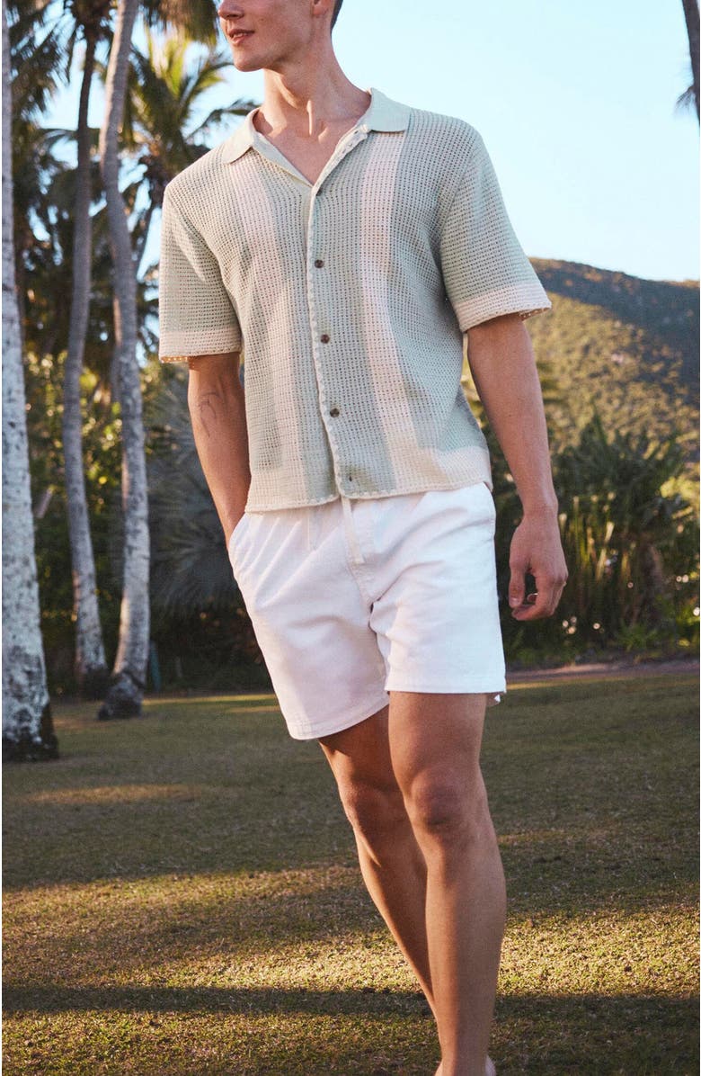 Cotton On Men's Easy Short, Alternate, color, White Texture