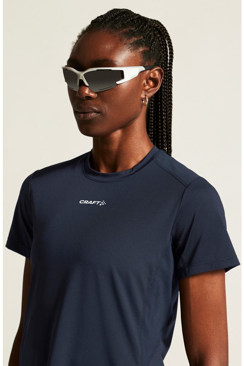 Essence Perforated Jersey T-Shirt, Alternate, color, BLAZE