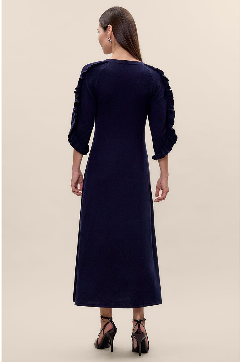 Kaia Sweater Dress, Alternate, color, Navy