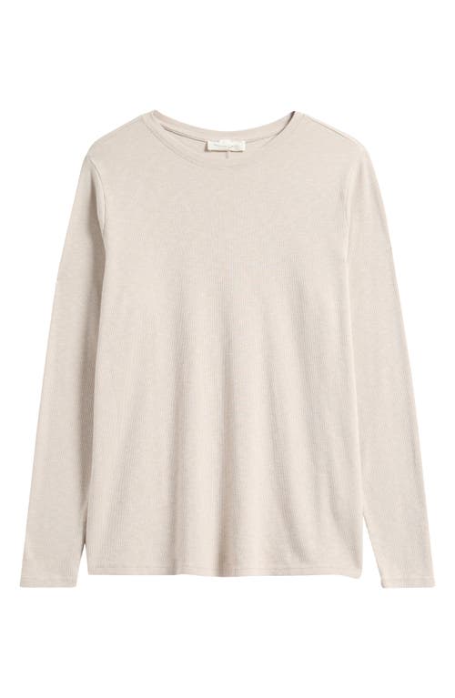 Treasure & Bond Crewneck Knit Top In White