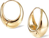 RETRO CHIC Drop Hoop Earrings