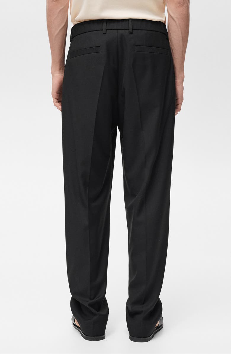 MANGO Relaxed Fit Pleated Suit Pants, Alternate, color,