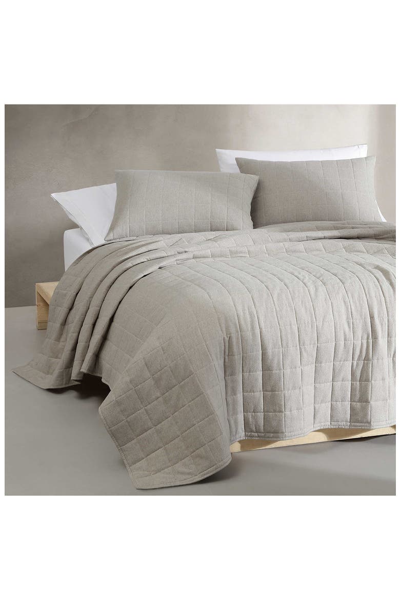 Mélange Flannel Quilt, Alternate, color, NATURAL