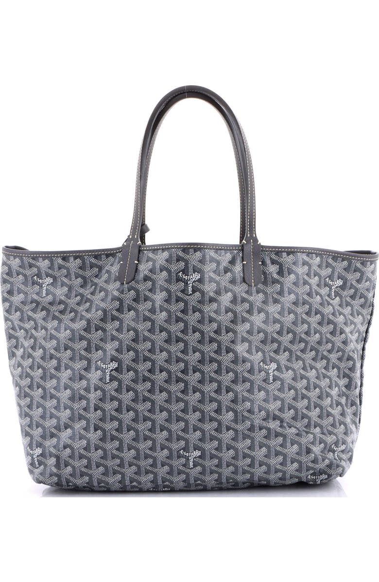 Pre-Owned Goyard Saint Louis Tote Coated Canvas PM, Main, color, Gray