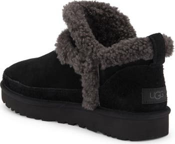 UGG® Classic Ultra Mini Spillseam Genuine Shearling Bootie