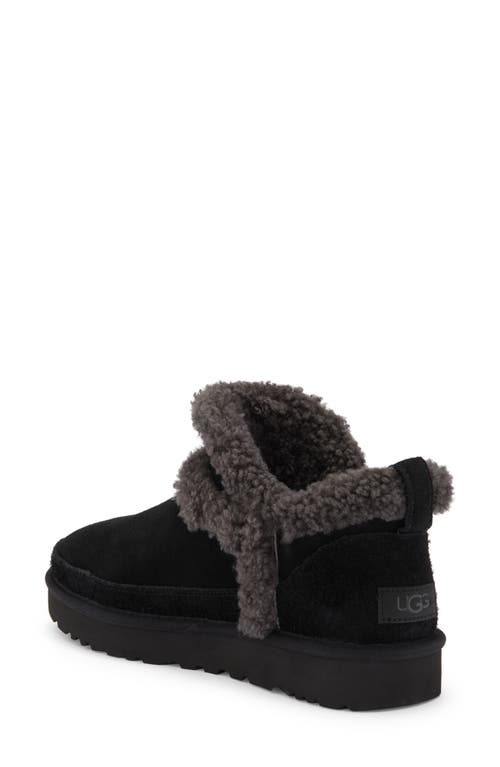 Ugg(r) Classic Ultra Mini Spillseam Genuine Shearling Bootie In Multi