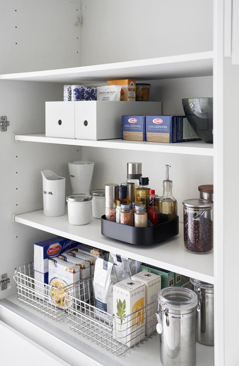 Yamazaki Square Lazy Susan, Alternate, color, Black