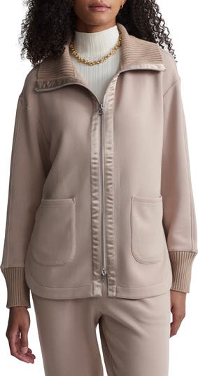 (取寄) バーリー レディース ニーアム ジップ スルー Varley women Niamh Zip Through Ivory Marl Niamh Zip Through - Light Taupe | Varley