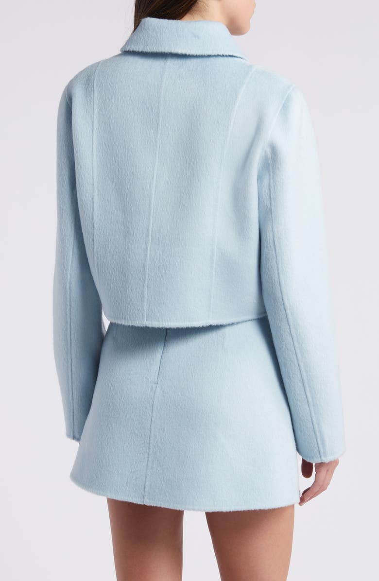 LoveShackFancy Lettie Wool, Cashmere & Silk Crop Jacket, Alternate, color,