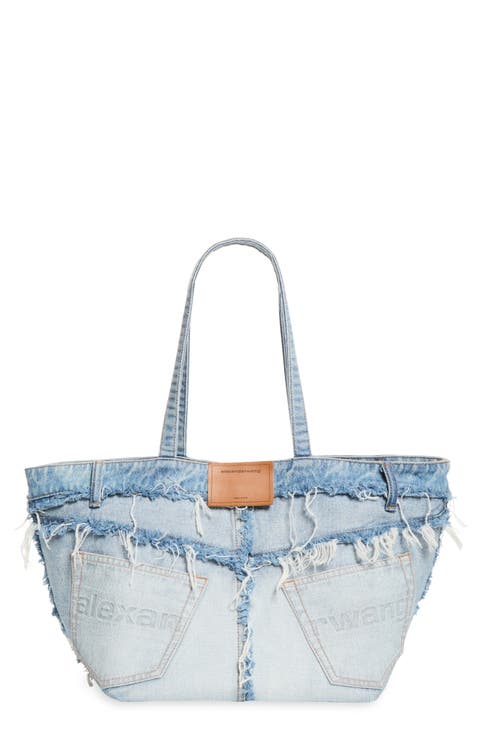 Punch Denim Fray Tote
