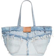 Alexander Wang Punch Denim Fray Tote