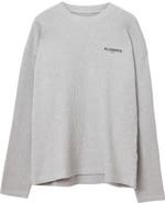 AllSaints Sect Waffle Knit Sweatshirt