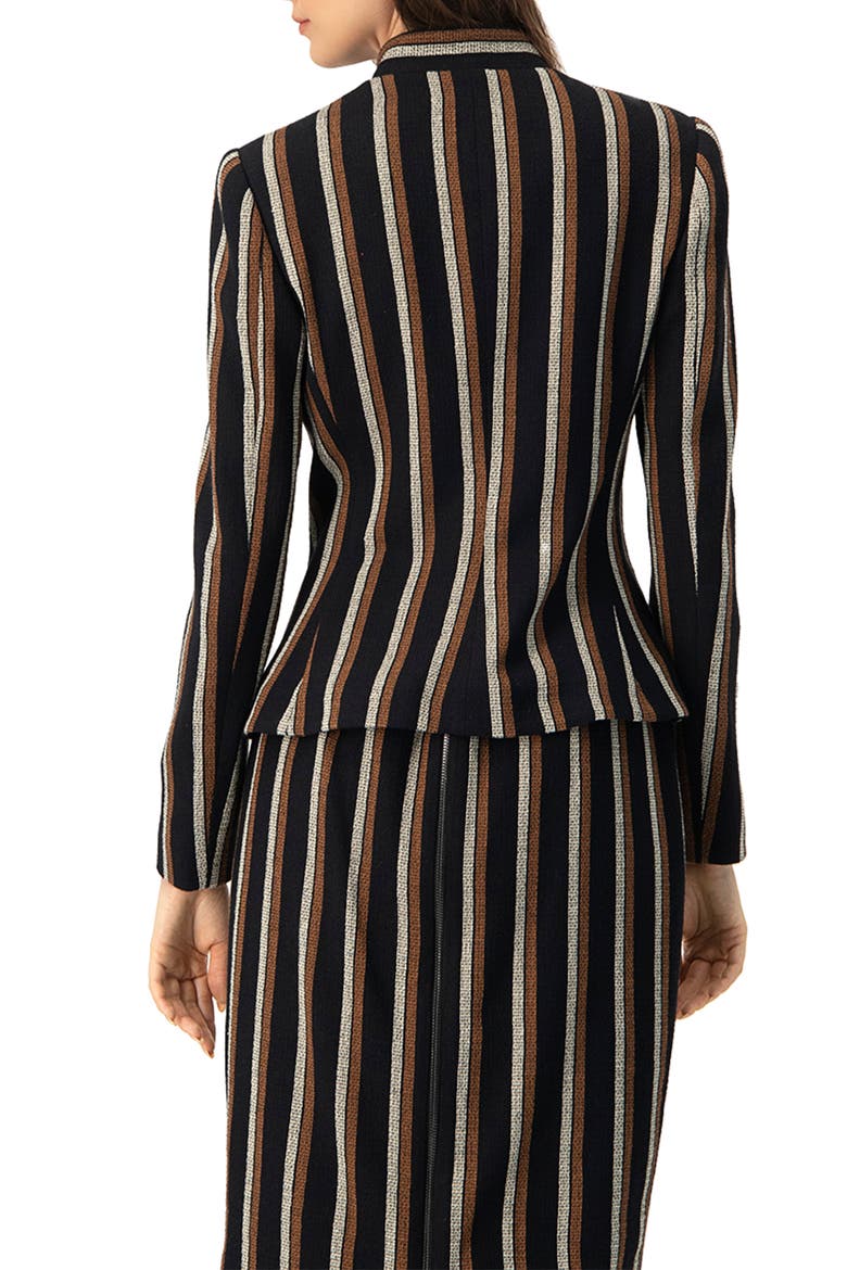 Striped Jacket, Alternate, color, Black