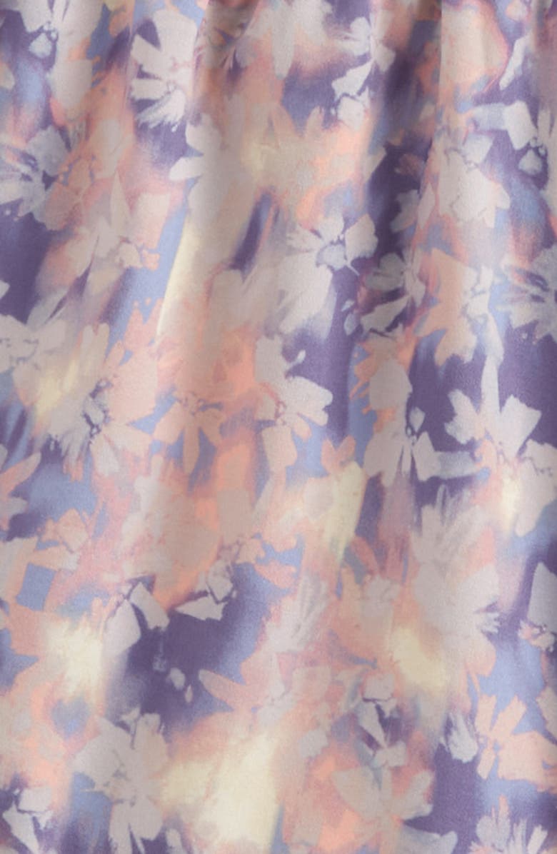 Zella Girl Kids' Rally Print Boxer Shorts, Alternate, color, Purple Haze Abstract Daisies