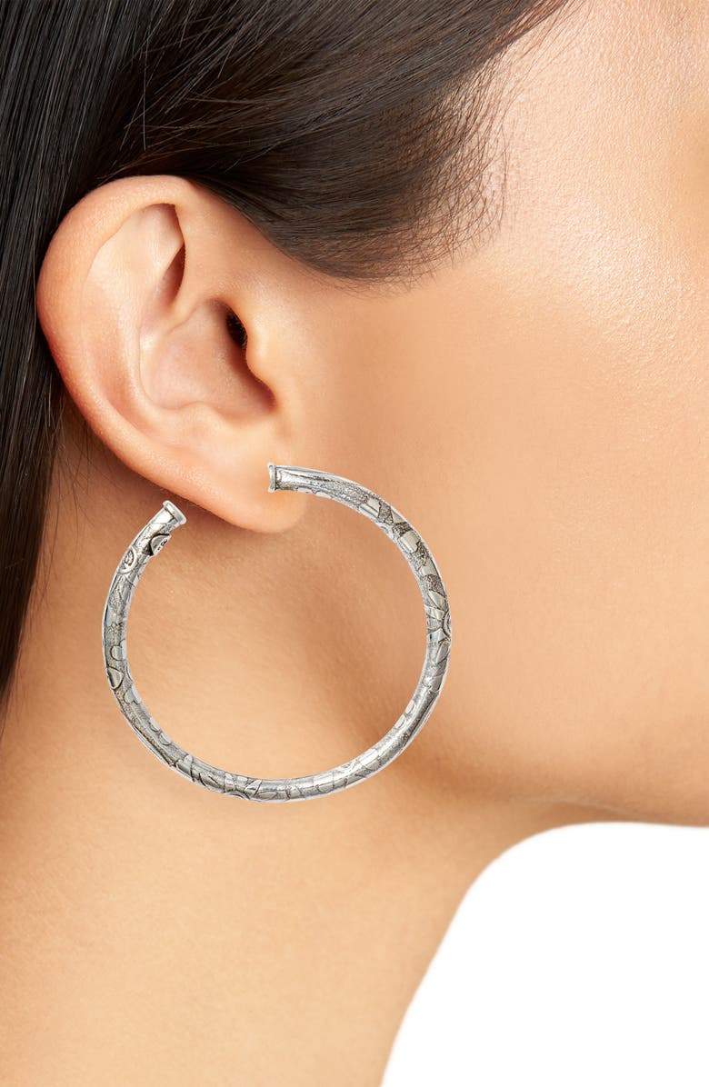 Gas Bijoux Small Maori Hoop Earrings, Alternate, color, 