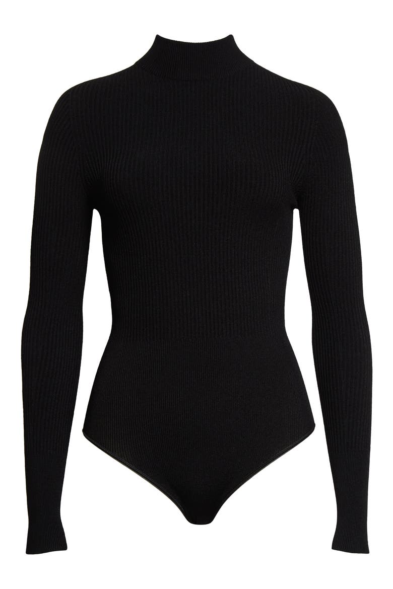 High Neck Body, Alternate, color, NOIR ALAIA