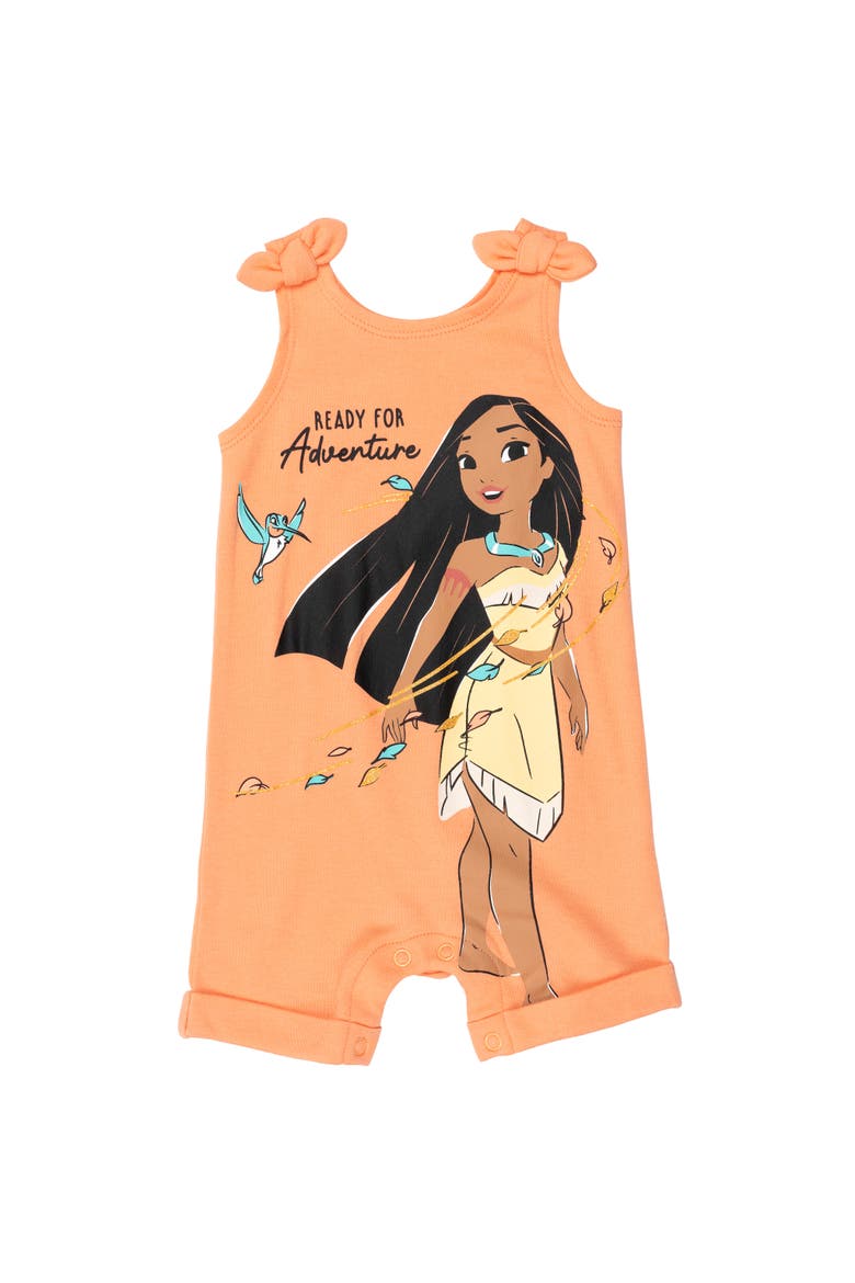 Princess Sleeveless One-Piece and Headband Set, Alternate, color, Pocahontas Peach