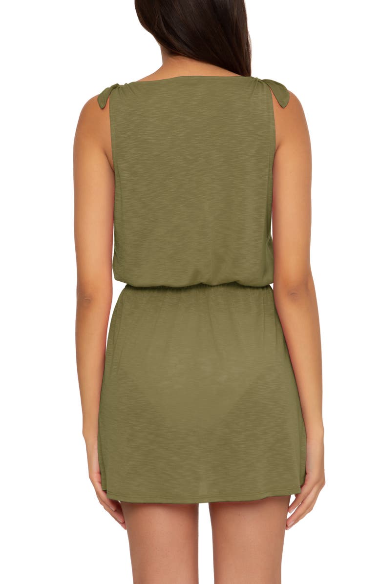Becca Breezy Tie Shoulder Cover-Up Dress, Alternate, color, 