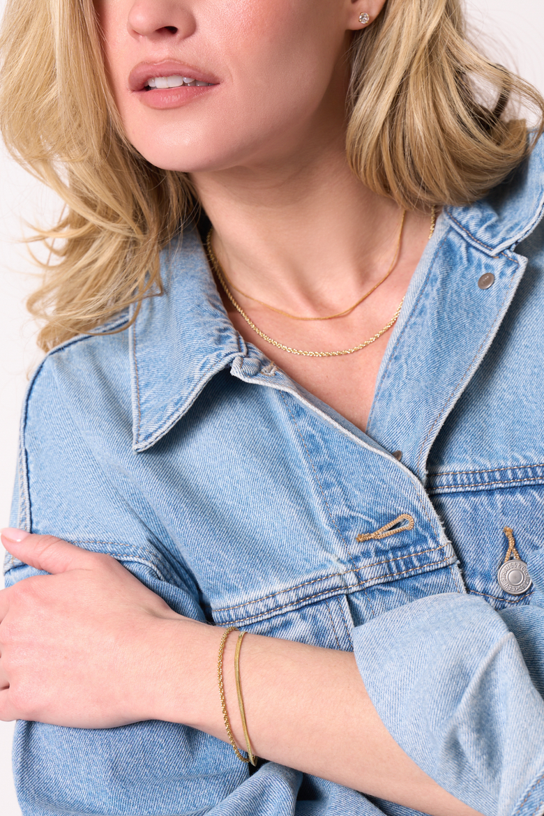 Twice As Nice Necklace and Bracelet Set of 2, Alternate, color, Gold