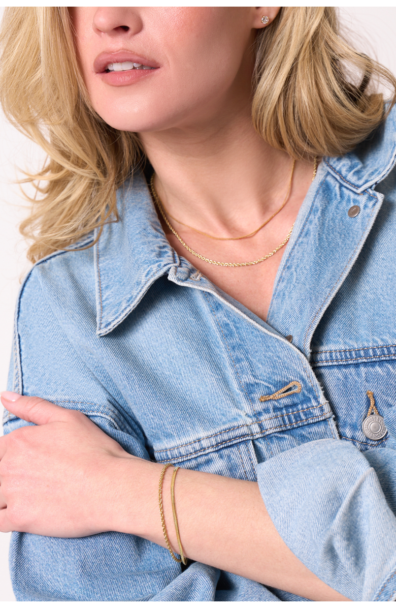 Electric Picks Twice As Nice Necklace and Bracelet Set of 2, Alternate, color, Gold