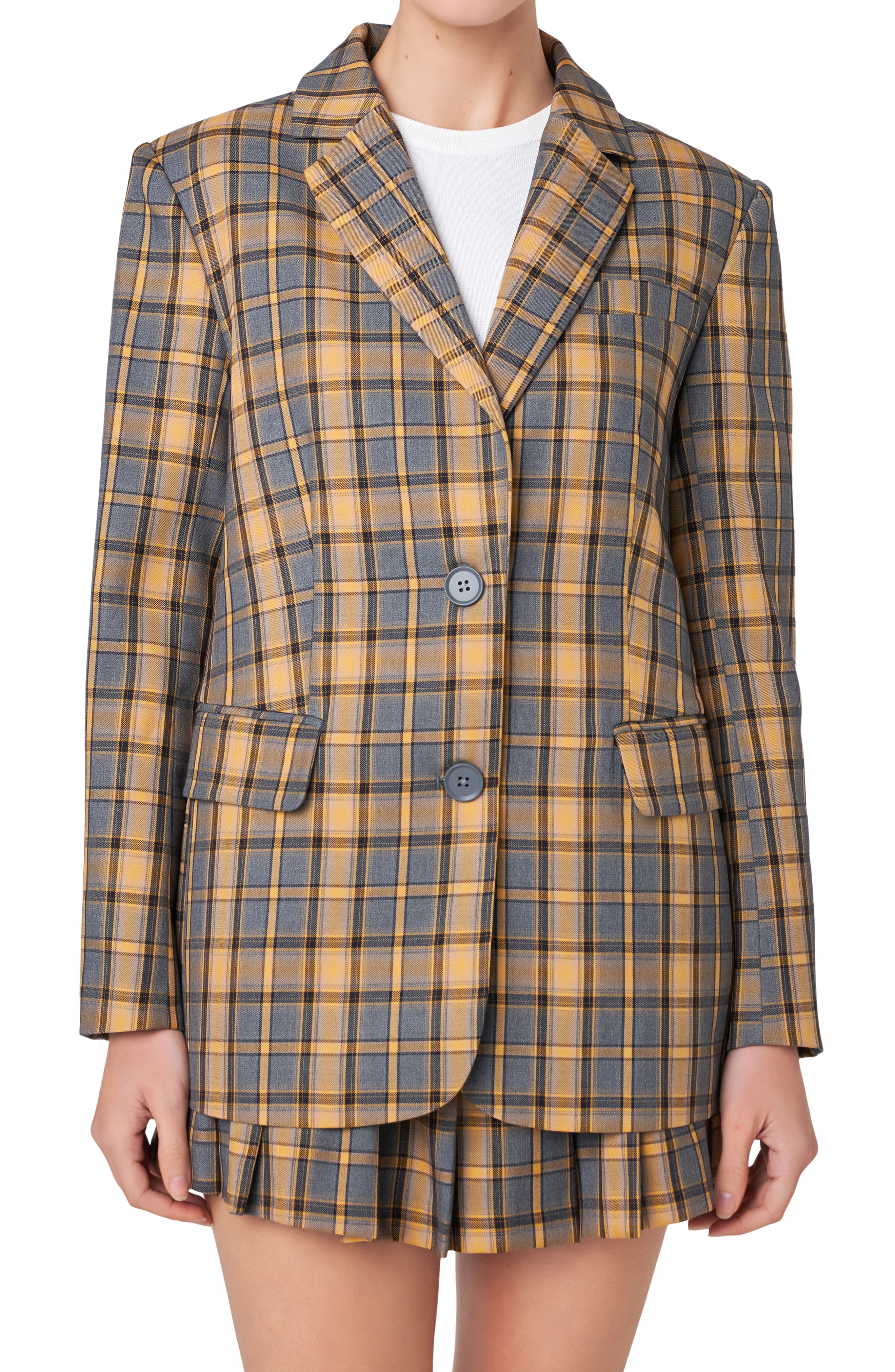 Plaid Blazer