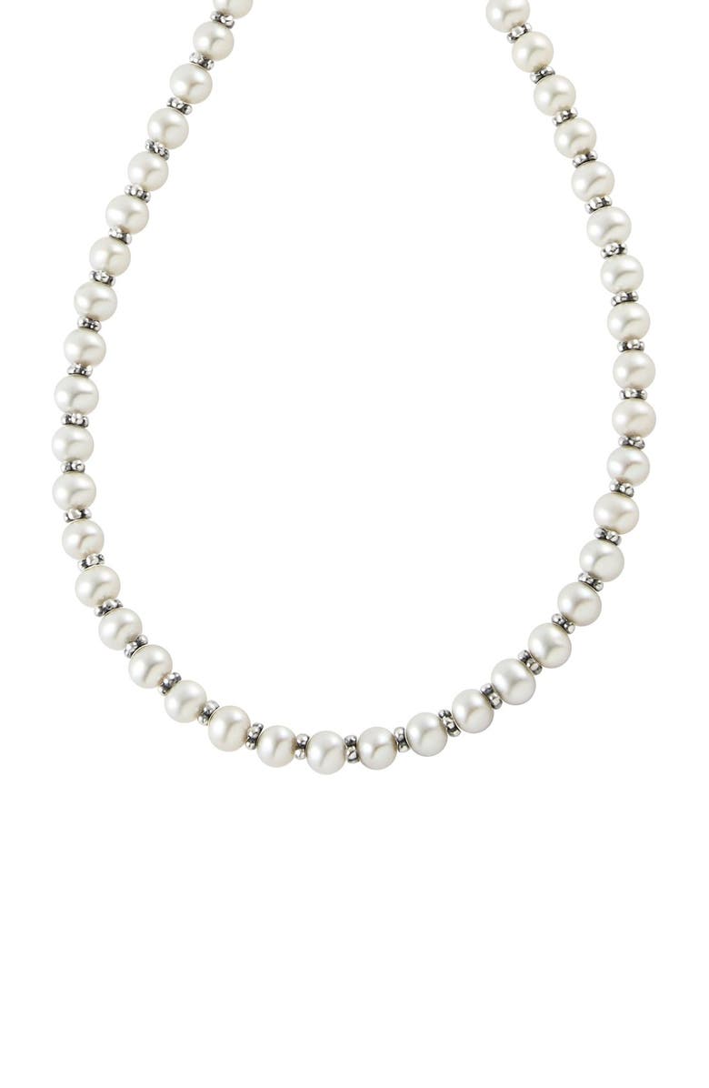 LAGOS Luna Pearl Necklace, Alternate, color, 