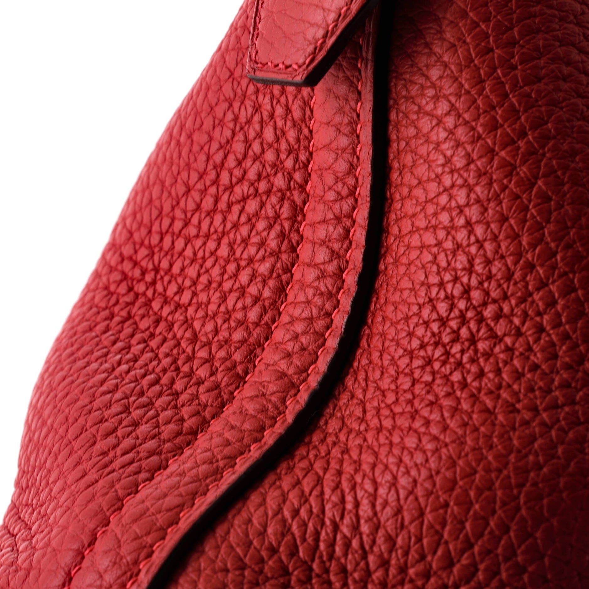 Pre-Owned Hermes Bolide Bag Clemence 31, Alternate, color, Rouge Casaque