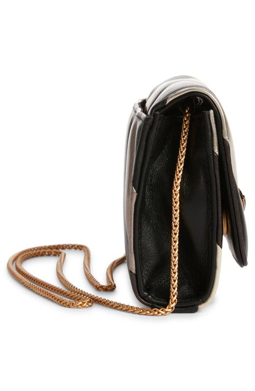 Kurt Geiger London Mini Soho Metallic Leather Clutch