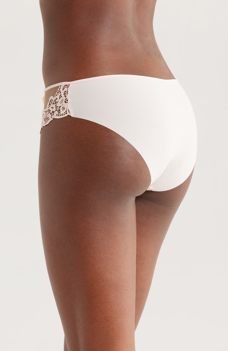 Simone Perele Saga Embroidered Bikini, Alternate, color, Pink Beige