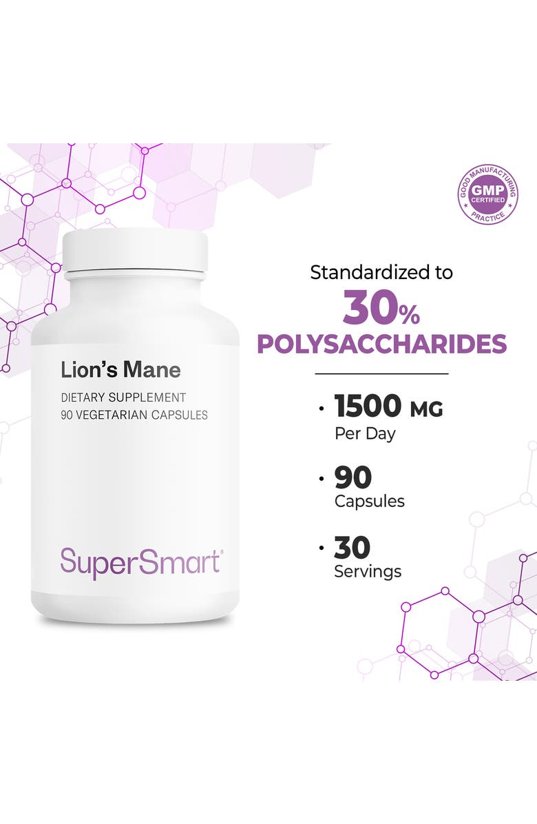 SuperSmart Lion
s Mane 1500mg per Day, Alternate, color, NO COLOR