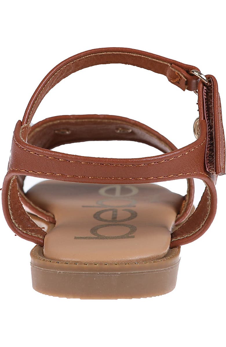 bebe Kids' Woven Sandal, Alternate, color, Cognac