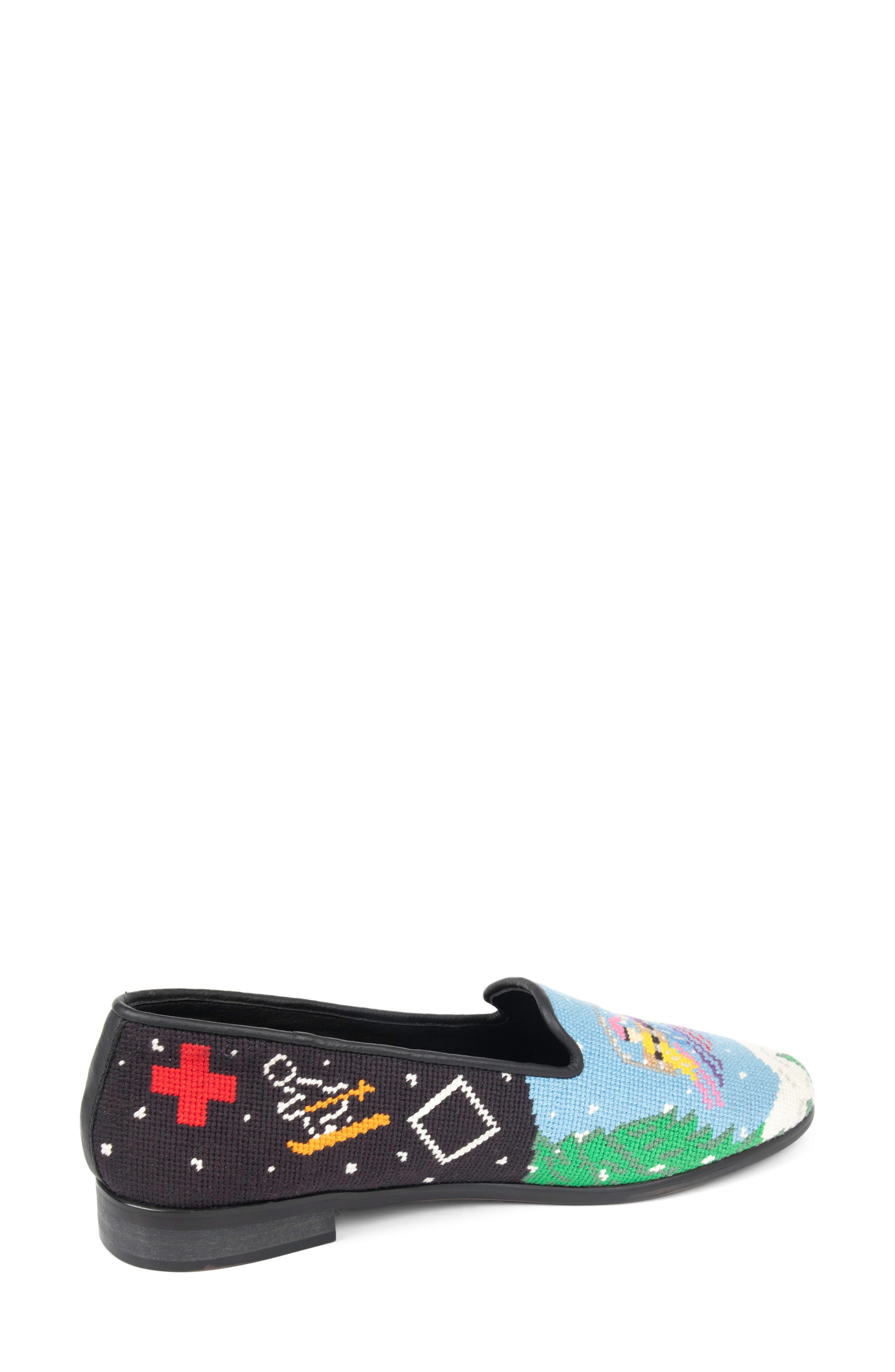 ByPaige Après Ski Needlepoint Loafer, Alternate, color, Evergreen