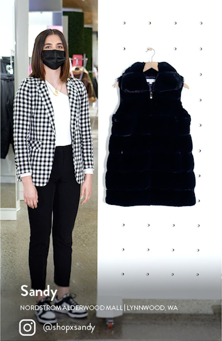 Hooded Faux Fur Vest, sales video thumbnail