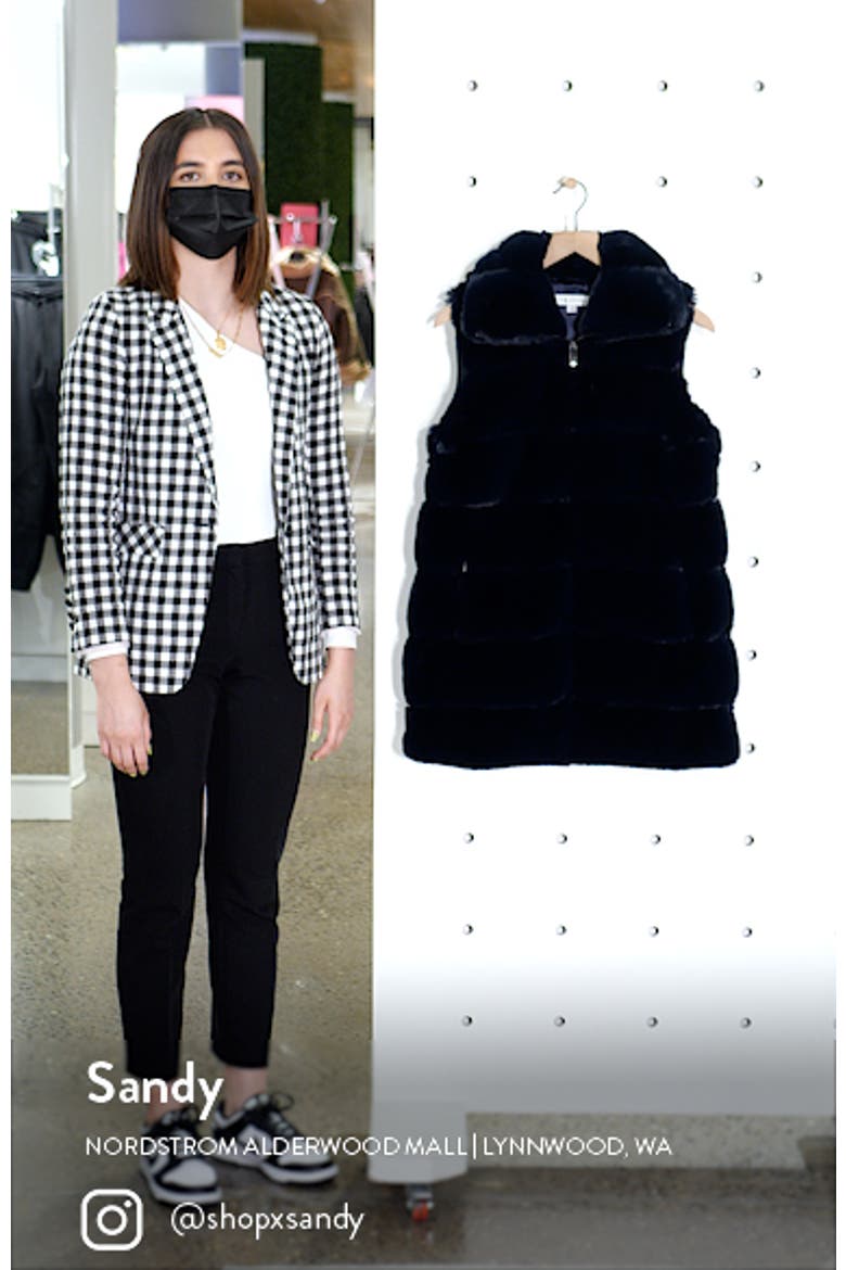Hooded Faux Fur Vest video
