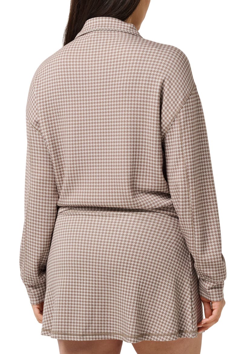 Skyloft Printed Quarter Zip Sweatshirt, Alternate, color, WALNUT MULTI